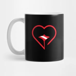 Dive Flag Stingray for Love Scuba dive Mug